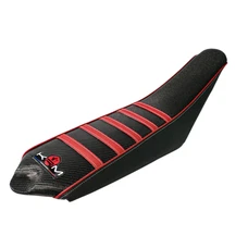 COUVRE/HOUSSE DE SELLE 50 A BOITE KRM PRO RIDE POUR SHERCO 50 SE-R, SM-R 2013> NOIR/ROUGE