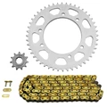 CHAIN AND SPROCKET KIT FOR MBK 50 X-LIMIT SUPERMOTO 2003>2006 / YAMAHA 50 DT R 2003>2006  420  11x48 (BORE Ø 105mm) (OEM SPECIFICATION)  -AFAM-