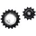 GALET DERAILLEUR TRIPEAK 11-18 DENTS CERAMIC POUR DERAILLEUR 11V. ARGENT COMPATIBLE SHIMANO RD-80xx / 70xx (JEU DE 2)