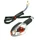 TURN SIGNAL FOR 50cc MOTORBIKE PEUGEOT 50 XR7 2008> TRANSPARENT/BLACK  REAR/RIGHT -CEE APPROVED  -SELECTION P2R-