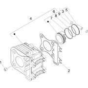 Ensemble cylindre-piston-axe de piston