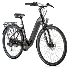 EBIKE LEADER FOX "URBAN" 28" INDUKTORA 2023 -UNISEX- Black 7 Speed - BAFANG ENGINE ON REAR WHEEL- 36V 45Nm BATTERY 15Ah (16,5'' - H43cm - SIZE S - RIDER'S HEIGHT 158cm > 168cm)