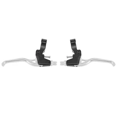 LEVIER DE FREIN VTT/VTC V-BRAKE 3 DOIGTS NEWTON ALU COURSE DU LEVIER REGLABLE (PAIRE SUR CARTE)