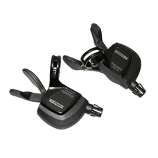 GEAR SHIFTERS SET-FOR ROAD BIKE- P2R FOR FLAT BAR- 11 speed PUSH-PULL COMPATIBLE SHIMANO DOUBLE (PAIR)