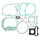 JOINT MOTEUR SCOOT ADAPTABLE SCOOT 50 CHINOIS 4T GY6, 139QMB 10+12 POUCES/PEUGEOT 50 KISBEE 4T, V-CLIC/NORAUTO 50 RAZZO 4T/BAOTIAN 50 BT49QT 4T (POCHETTE 10 JOINTS) -SELECTION P2R