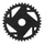 CHAINRING FOR EBIKE- DIRECT MOUNT 38 Teeth. Single- BLACK AMUMINIUM 7075 STRONGLIGHT (for BOSCH 4th GENERATION) NARROW WIDE TECH