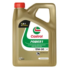 HUILE MOTEUR 4 TEMPS CASTROL POWER 1 4T 15W50  (4 L)  SEMI-SYNTHETIQUE