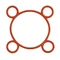 O'RING GASKET FOR CYLINDER HEAD (INNER) "PIAGGIO GENUINE PART" APRILIA 50 GULLIVER, RALLY, SONIC LIQUIDE  -AP8206588-
