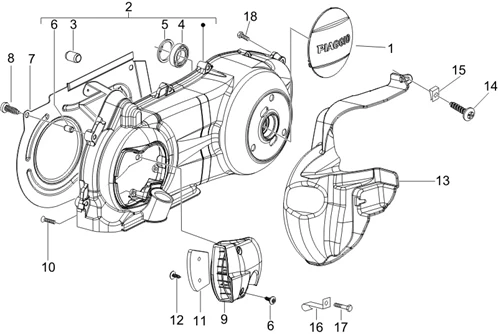 Couvercle carter - Refoidissement carter