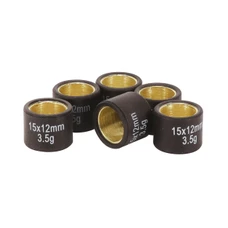 GALET/ROULEAU SCOOT MAGNETI MARELLI 15x12 3,5g (x6) POUR MBK 50 BOOSTER, NITRO, OVETTO, STUNT/YAMAHA 50 BWS, AEROX, NEOS, SLIDER