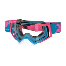 MASQUE/LUNETTES CROSS PROGRIP 3309 TR RAPID BLEU CLAIR/FUCHSIA/NOIR ECRAN TRANSPARENT ANTI-RAYURES/ANTI U.V./ANTI-BUEE (HOMOLOGUE CE-EN-N° AC-96025 REV.2)