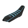 COUVRE/HOUSSE DE SELLE 50 A BOITE KRM PRO RIDE POUR RIEJU 50 MRT 2009> NOIR/BLEU TURQUOISE
