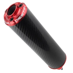 SILENCIEUX 50 A BOITE VOCA EVO BESTIA RD30400 CARBONE EMBOUT ANODISE ROUGE POUR ROOKIE, CHROMED, SCR, MK, BARIKIT