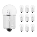 AMPOULE/LAMPE STANDARD 6V 10W CULOT BA15s NORME R10W GRAISSEUR BLANC (FEU DE POSITION) (BOITE DE 10) -P2R