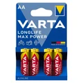 PILE LR06 1.5V VARTA ALCALINE LONGLIFE MAX POWER AA (VENDU PAR 4)
