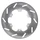 DISQUE DE FREIN ADAPTABLE PIAGGIO 50 LIBERTY 2T 1997> LIBERTY 4T 2000> AV, 125 LIBERTY 1998> AV, 125-250 VESPA GTS 2005>AV ET AR / BETA 50 RR AR (EXT 220mm - INT 105mm - 6 TROUS) (DF4014A) -NEWFREN