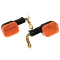 TURN SIGNAL FOR SCOOT PEUGEOT 50 TKR, TREKKER, SQUAB - REAR - ORANGE/BLACK (PAIR) ** - -REPLAY