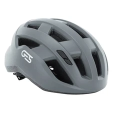 ROAD BIKE/GRAVEL ADULT HELMET - GES X-WAY METALIC GREY - IN-MOLD - EURO 54-58 FIT-SYSTEM (SOLD IN BOX)