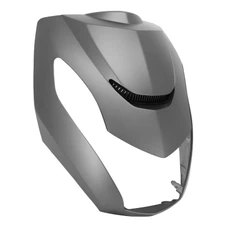 CARENAGE/TABLIER AV SUPERIEUR SCOOT ADAPTABLE PEUGEOT 50 KISBEE 2T ET 4T TOUS MODELES (NOUVEAU 2018> + ANCIEN MODELE 2010>2017) GRIS MAT -P2R