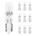 AMPOULE/LAMPE STANDARD 12V  1,2W CULOT W2x4,6d NORME W1,2W WEDGE BLANC (COMPTEUR) (BOITE DE 10)  -OSRAM-