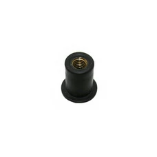 ECROU (M5) AVEC INSERT CAOUTCHOUC ORIGINE PIAGGIO COMMUN A LA GAMME DERBI, APRILIA ET MOTO-GUZZI  -AP8120531-