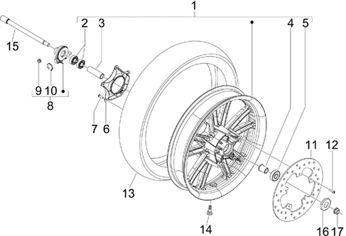 Roue avant