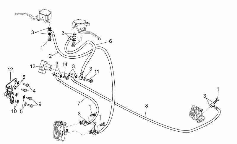 Sys.frein avant/arrière 