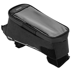 SACOCHE DE CADRE VELO ZEFAL CONSOLE PACK T2 1L NOIR AVEC SUPPORT SMARTPHONE ETANCHE FIXATION VELCRO (L 90 x L 210 x h 110mm - 1LITRE)