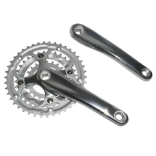 CHAINSET FOR MTB- P2R 8/9 Speed -ALUMINIUM- -SILVER- 170mm 42-32-22 (BOTTOM BRACKET 113mm) WITH REMOVABLE CHAIN RINGS