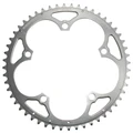 CHANRING FOR ROAD BIKE-5 arms- 52T. Ø135 CAMPAGNOLO -OUTER- SILVER -ALUMINIUM- 7075 STRONGLIGHT (SQUARE TAPPERED) 9/10 Speed