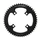 CHAINRING FOR ROAD BIKE- 4 Arms- 50T.- External FX110 FOR FSA GOSSAMER/SLK LIGHT/K-FORCE LIGHT 2016 BLACK TA 11 SPEED-.