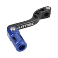 SELECTEUR DE VITESSE ARTEK MINARELLI 50 AM6/BETA 50 RR/RIEJU 50 MRT/SHERCO 50 SM-R, SE-R ALU CNC NOIR/BLEU (PLIABLE)