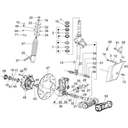 Fourche tube direction   ensemble butee dir