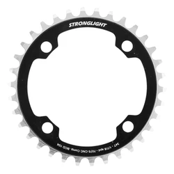 PLATEAU VAE/E-BIKE 4BRA D.104 POUR BOSCH / BROSE / YAMAHA / BAFANG / SHIMANO /SRAM STRONGLIGHT 34DTS MONO NOIR ALU 7075 10/9/8V.
