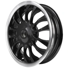 JANTE/ROUE ARRIERE ORIGINE PIAGGIO 50-125 VESPA-S GRIS TITANE 742/B 2007>2012 -6672536-