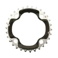CHAINRING FOR MTB-FOR TRIPLE- 30T. Middle Ø96 SHIMANO SLX M672/ XT M782 10 Speed -4 ARMS- silver/black.