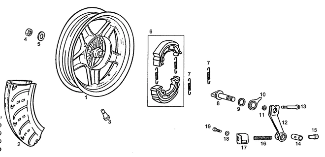 Roue arrière