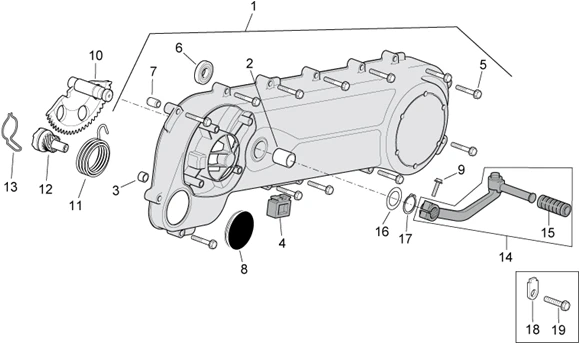 Couvercle transmission