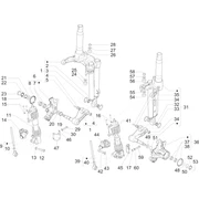 Composants de la fourche (Mingxing)
