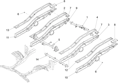 Châssis/caisse arrière