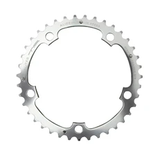 CHAINRING FOR ROAD BIKE- 5 Arms- 39T.Ø 130 MIDDLE- ALUMINIUM SILVER- 7075 TA ALIZE (SHIMANO TYPE) 8/9/10 Speed