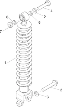 Suspension arrière - Amortisseur/s