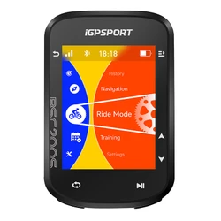 GPS / COMPTEUR IGPSPORT BSC100S AVEC VITESSE, ALTIMETRE, TEMPERATURE COMPATIBLE STRAVA - Option : CAPTEUR CADENCE, VITESSE ET CARDIO - LIVRE AVEC ETUI SILICONE PROTECTION BHB100