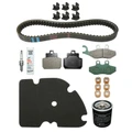 KIT ENTRETIEN MAXISCOOTER ORIGINE PIAGGIO 125 X-EVO 2007>JUILLET2007, X8 2004>2006 (AVEC GUIDES VARIATEUR) (AVEC PLAQUETTES AR HENGTONG 647400)  -1R000382-