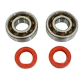 ROULEMENT D'EMBIELLAGE + JOINT SCOOT P2R ADAPTABLE PEUGEOT 50 LUDIX, SPEEDFIGHT 3, JET FORCE, KISBEE/DJANGO, CITYSTAR 2T (KIT 6204 SKF POLYAMIDE C4/JOINT RACING ROUGE)