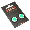 HANDLEBAR END PLUG- FOR ROAD BIKE- VELOX DOMING SHAMROCK (PAIR ON CARD)