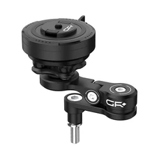 SUPPORT SMARTPHONE/TELEPHONE MOTO GR XPLORE FIXATION PONTET DE GUIDON M8 ALU CNC ANTIVIBRATION ROTATION 360- A UNE MAIN (VENDU A L'UNITE) GR-MT13-M8