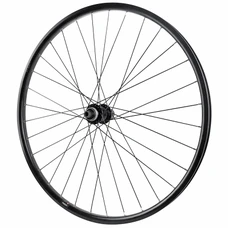 ROUE VTC / VAE 700 x 23C VELOX DOUBLE PAROI ARRIERE CASSETTE 11/10/9V MOYEU SHIMANO TC 500 CENTER LOCK TUBELESS READY AXE TRAVERSANT 12/142 NOIR -MAX LOAD 180kgs