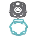 JOINT HAUT MOTEUR 50 A BOITE ADAPTABLE DERBI 50 SENDA 2006>, GPR 2006>/GILERA 50 SMT 2006>, RCR 2006>/APRILIA 50 RS 2006>, RX 2006> (MOTEUR PIAGGIO EURO 3) (POCHETTE DE 3 JOINTS)  -P2R-