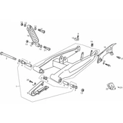 Fourche arriere - Amortisseur